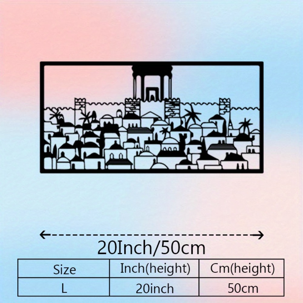 CIFBUY Metal Wall Art Jerusale - Home & Hotel Textiles Private Limited review and price