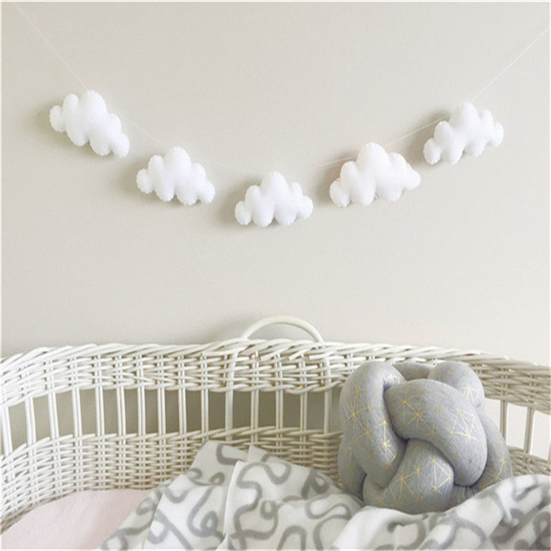 Nordic Felt Cloud Garlands Str - Home Textiles Curtains review and price